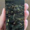 Black dyed and stabilized Masur birch plank. Ideal for crafting a handle for knife or sustainable wooden jewelry.