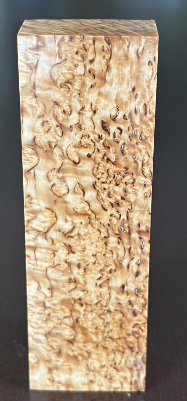 Stabilized Masur birch wood. Dimensions: 28x46x148mm - Image 2