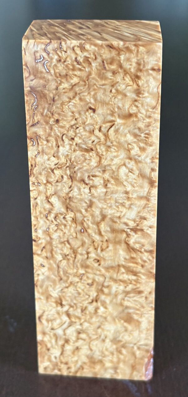 Stabilized Masur birch wood. Dimensions: 28x46x148mm - Image 4