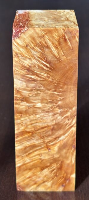 Stabilised cross cut burlwood called Masur birch or Curly birch.