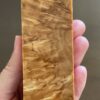 Karelian Masur birch stabilized cross cut or x-cut block pattern reminds astarburst.