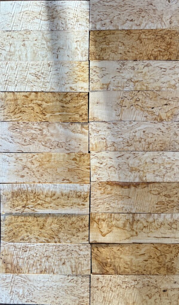 Karelian masur birch scales. Set of 20 pcs. Dimensions 22x50x150mm - Image 4