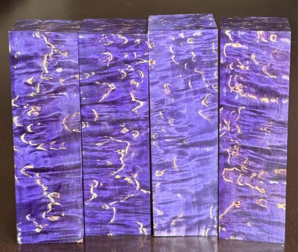 Stabilized and dyed Masur birch wood. Dimensions: 30x40x135mm - Image 7