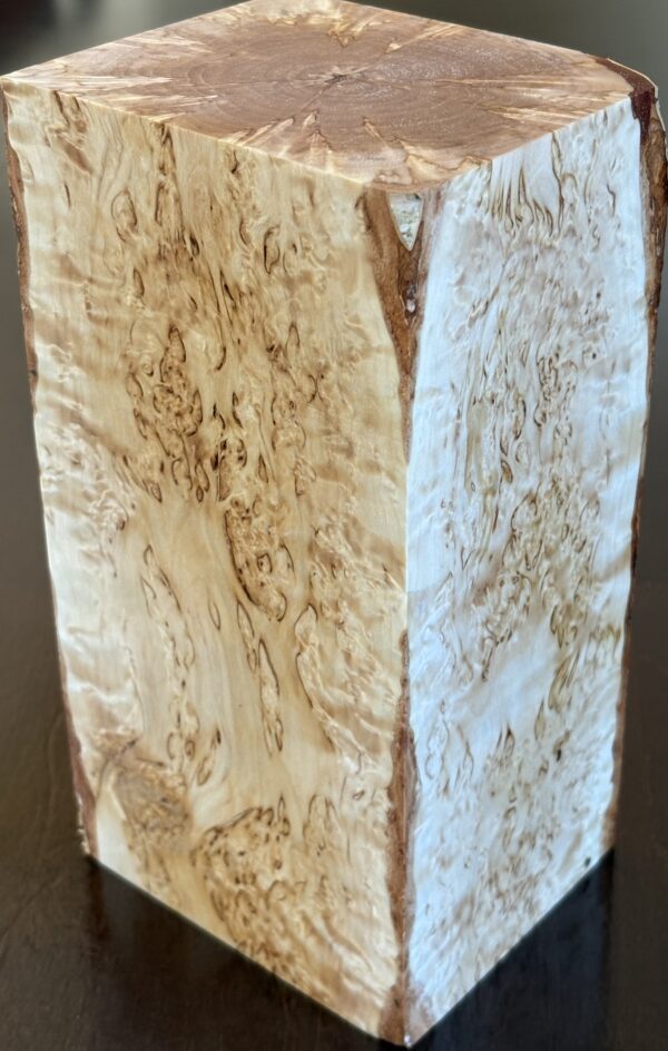 Masur birch lumber for making a kuksa. Size: 90x105x210mm - Image 3