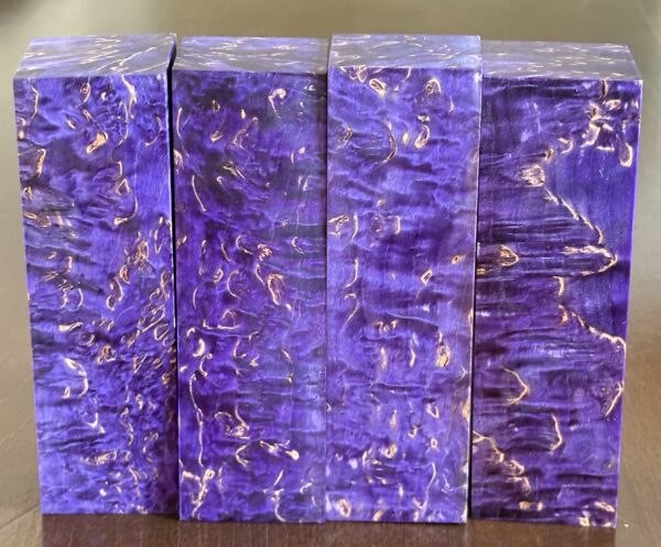 Stabilized and dyed Masur birch wood. Dimensions: 30x40x135mm - Image 8