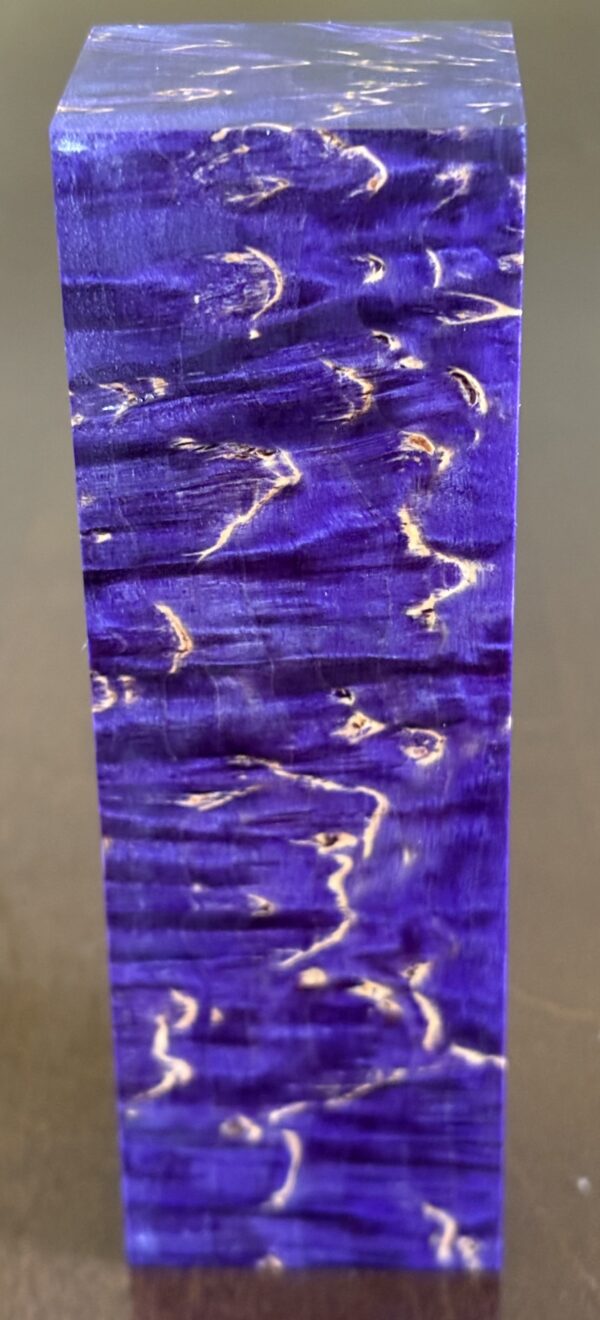 Stabilized and dyed Masur birch wood. Dimensions: 30x40x135mm - Image 3