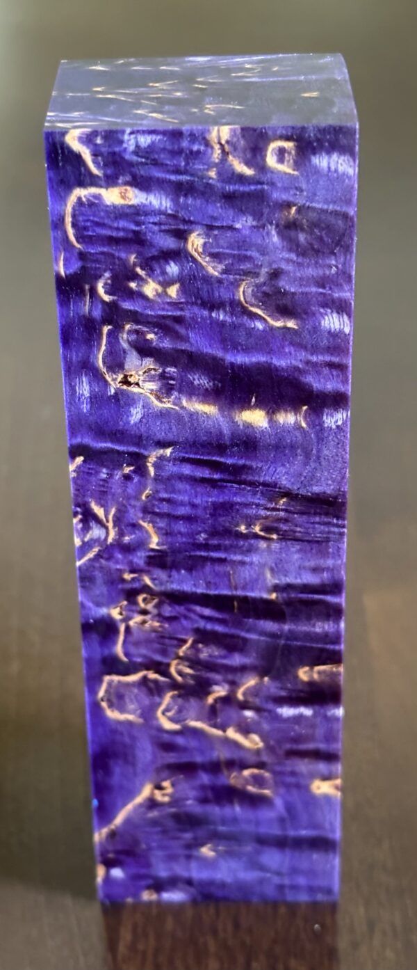 Stabilized and dyed Masur birch wood. Dimensions: 30x40x135mm - Image 2