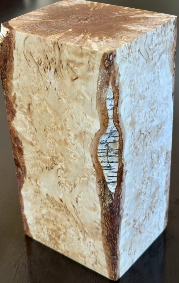 Masur birch lumber for making a kuksa. Size: 90x105x210mm - Image 6