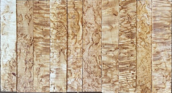 Pen planks made of Curly birch wood, called also Masur birch. Ideal also for making wooden jewelry. Rare woods that can be found growing only in Northern Europe.