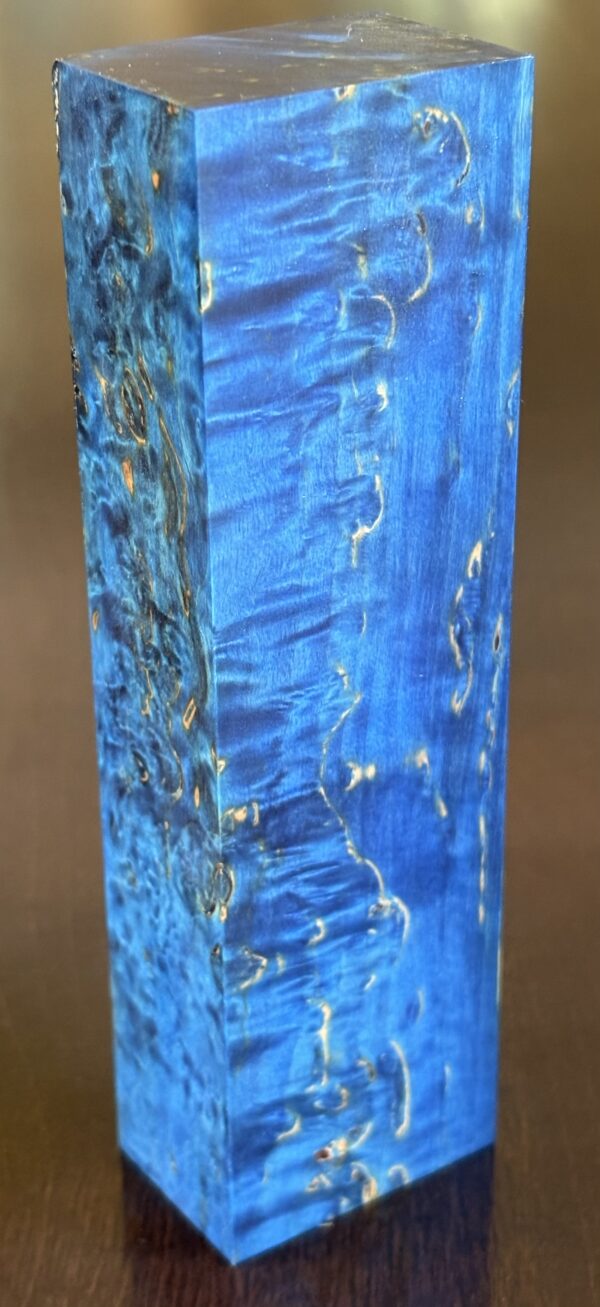 Stabilized and dyed Masur birch wood. Dimensions: 29x42x149mm - Image 7