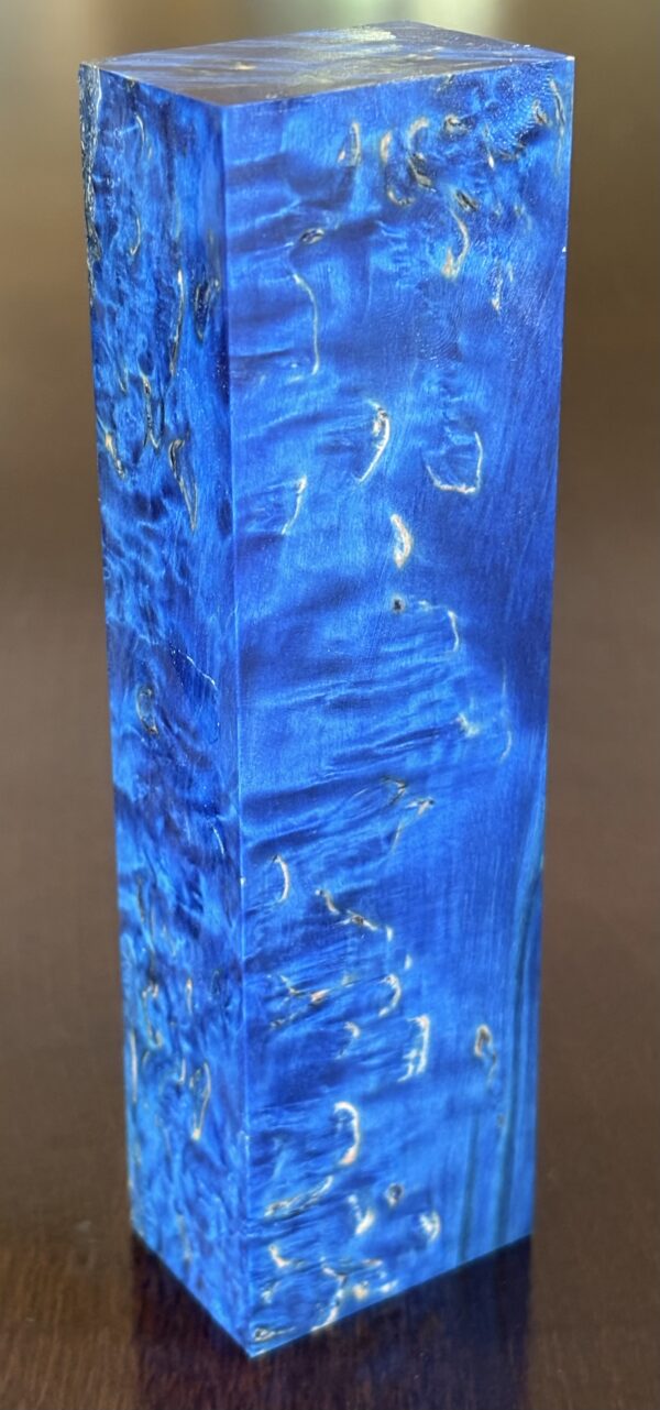 Stabilized and dyed Masur birch wood. Dimensions: 29x42x149mm - Image 9